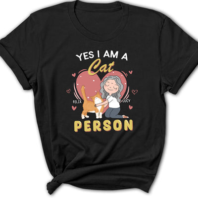 A Cat Person - Personalized Custom Women's T-shirt