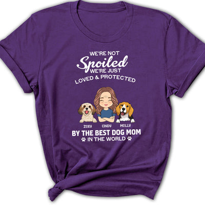 Loved And Protected - Personalized Custom Women's T-shirt