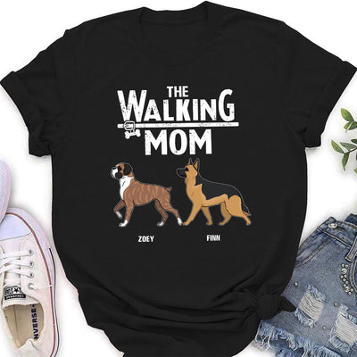 Walking Dad Mom - Personalized Custom Women's T-shirt