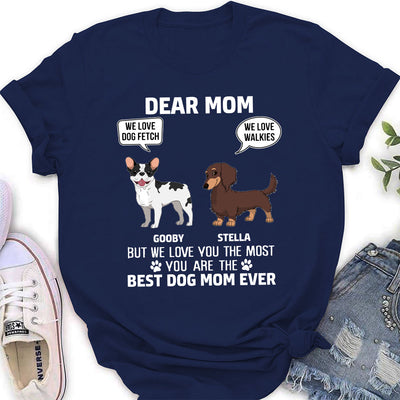 We Love You Most Dad - Personalized Custom Women's T-shirt