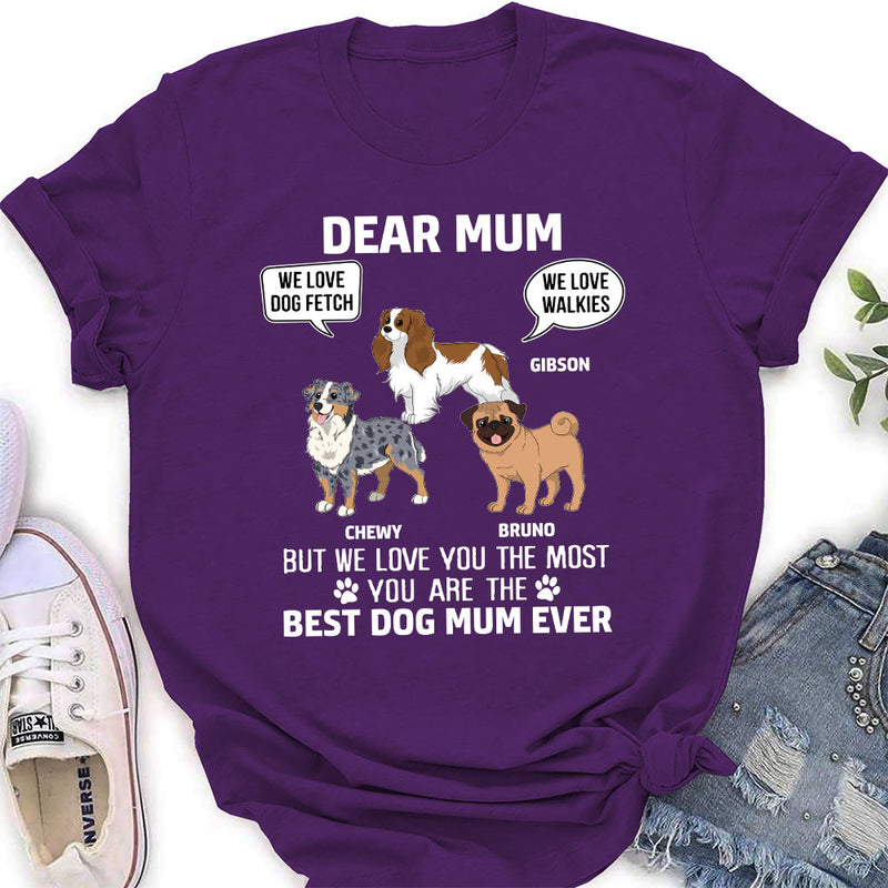 We Love You Most Dad - Personalized Custom Women&