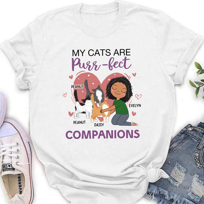 Cats Are Purrfect - Personalized Custom Women's T-shirt