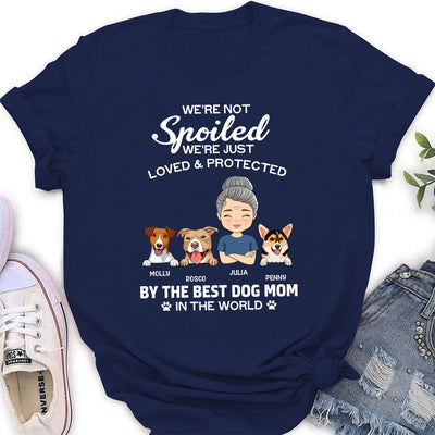 Loved And Protected - Personalized Custom Women's T-shirt