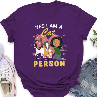 A Cat Person - Personalized Custom Women's T-shirt