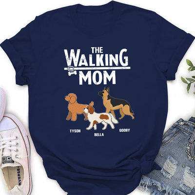 Walking Dad Mom - Personalized Custom Women's T-shirt