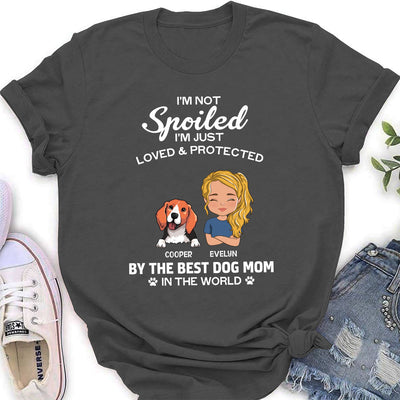 Loved And Protected - Personalized Custom Women's T-shirt