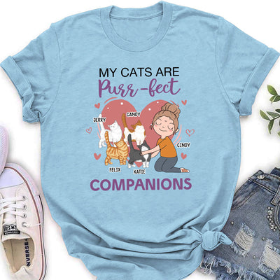 Cats Are Purrfect - Personalized Custom Women's T-shirt