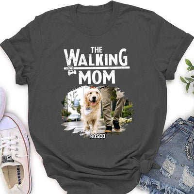 Walking Dad Mom - Personalized Custom Women's T-shirt