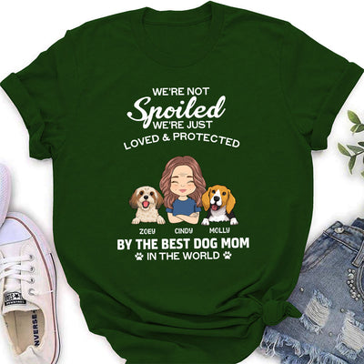 Loved And Protected - Personalized Custom Women's T-shirt