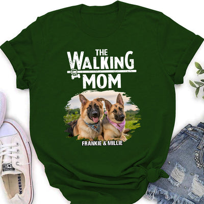 Walking Dad Mom - Personalized Custom Women's T-shirt