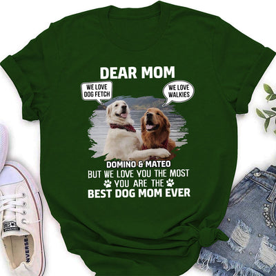 We Love You Most Dad - Personalized Custom Women's T-shirt