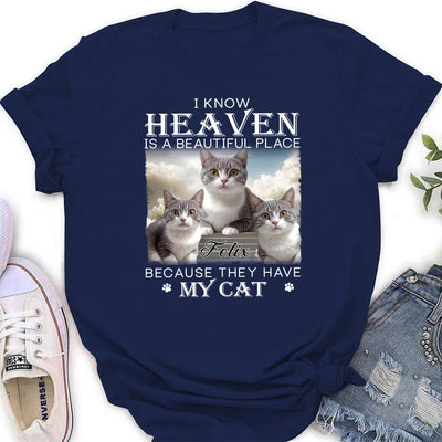 Custom Pet Paws In Heaven - Personalized Custom Women's T-shirt