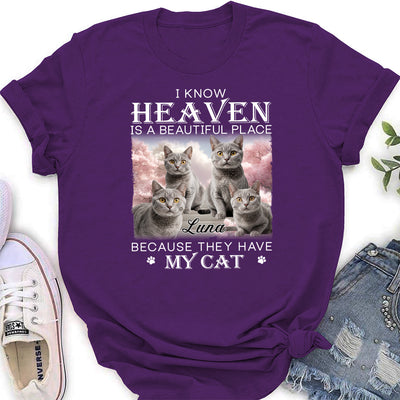 Custom Pet Paws In Heaven - Personalized Custom Women's T-shirt