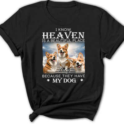 Custom Pet Paws In Heaven - Personalized Custom Women's T-shirt