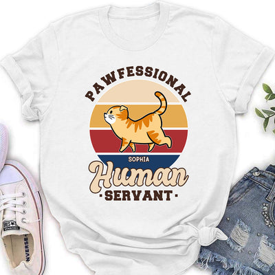 Pawfessional Servant - Personalized Custom Women's T-shirt