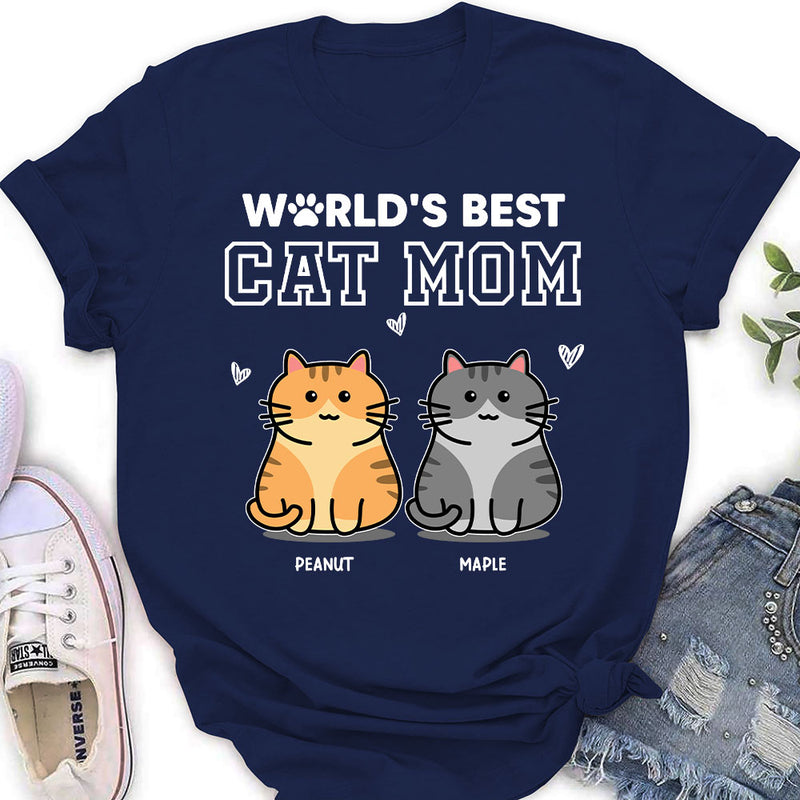 Best Mom Of Cat - Personalized Custom Women&