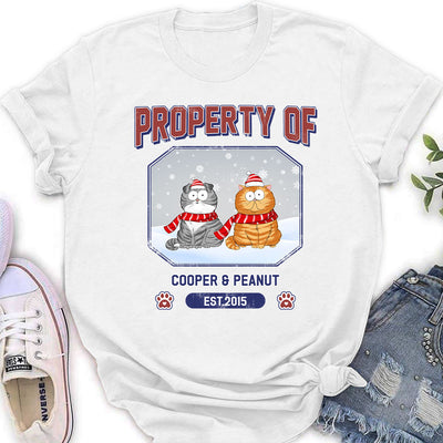 Pet Property Of - Personalized Custom Women's T-shirt