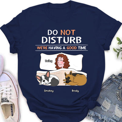 Do Not Disturb - Personalized Custom Women's T-shirt