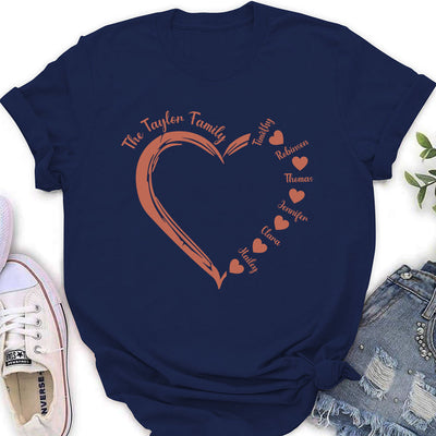 Heart Around You - Personalized Custom Women's T-shirt