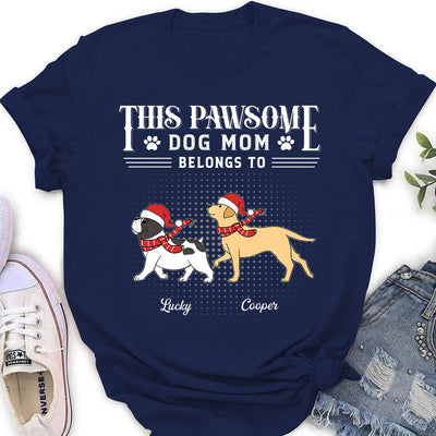 Pawsome Dog Dad - Personalized Custom Women's T-shirt