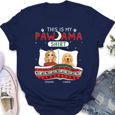 Pawfect Pawjama For Holiday - Personalized Custom Women's T-shirt