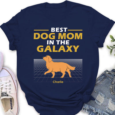 Best Dad Galaxy - Personalized Custom Women's T-shirt