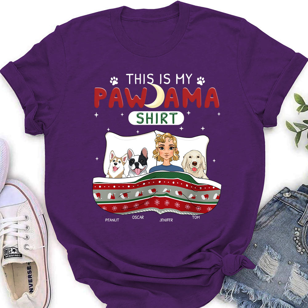 Pawfect Pawjama For Holiday - Personalized Custom Women's T-shirt