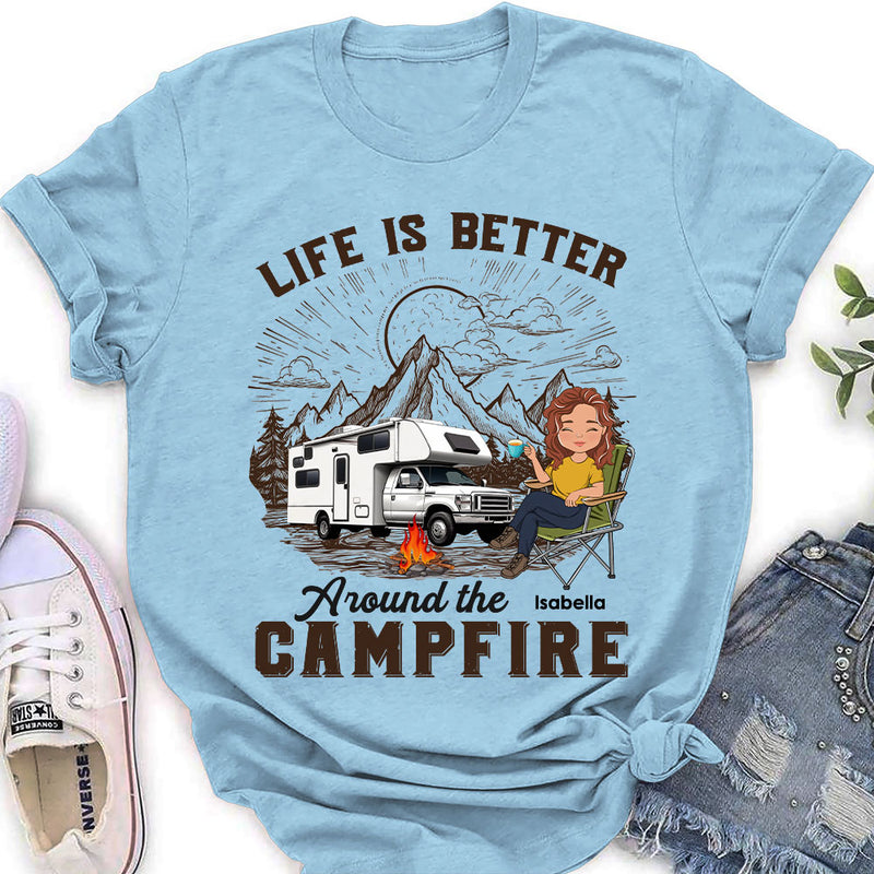 Around Campfire - Personalized Custom Women&