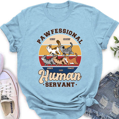 Pawfessional Servant - Personalized Custom Women's T-shirt