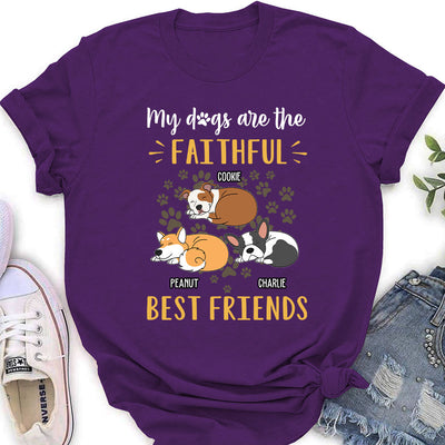 Dog Is Best Friend - Personalized Custom Women's T-shirt