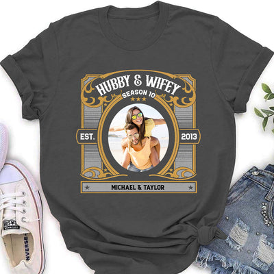 Hubby Wifey Season - Personalized Custom Women's T-shirt