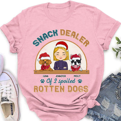 Snack Dealer Of Dog  - Personalized Custom Women's T-shirt