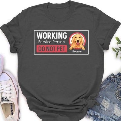 Working Service Person - Personalized Custom Women's T-shirt