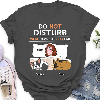 Do Not Disturb - Personalized Custom Women's T-shirt