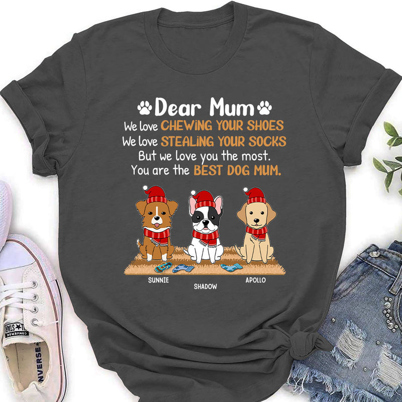 Love You The Most Dad - Personalized Custom Women&