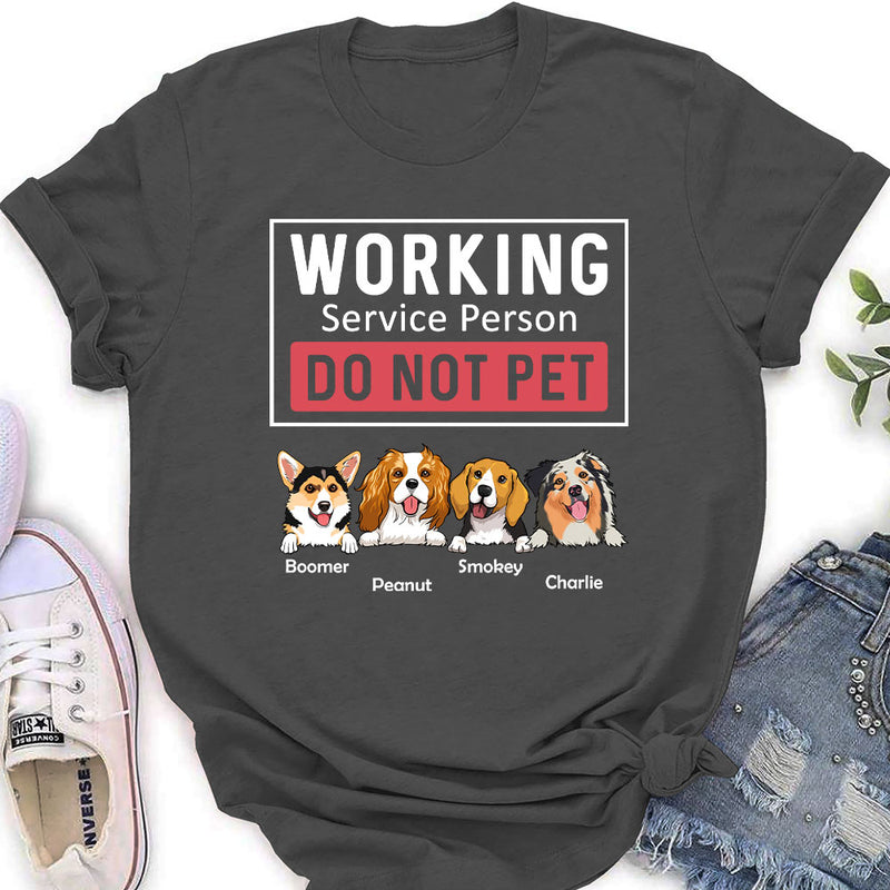 Dogs Working Service Human - Personalized Custom Women&