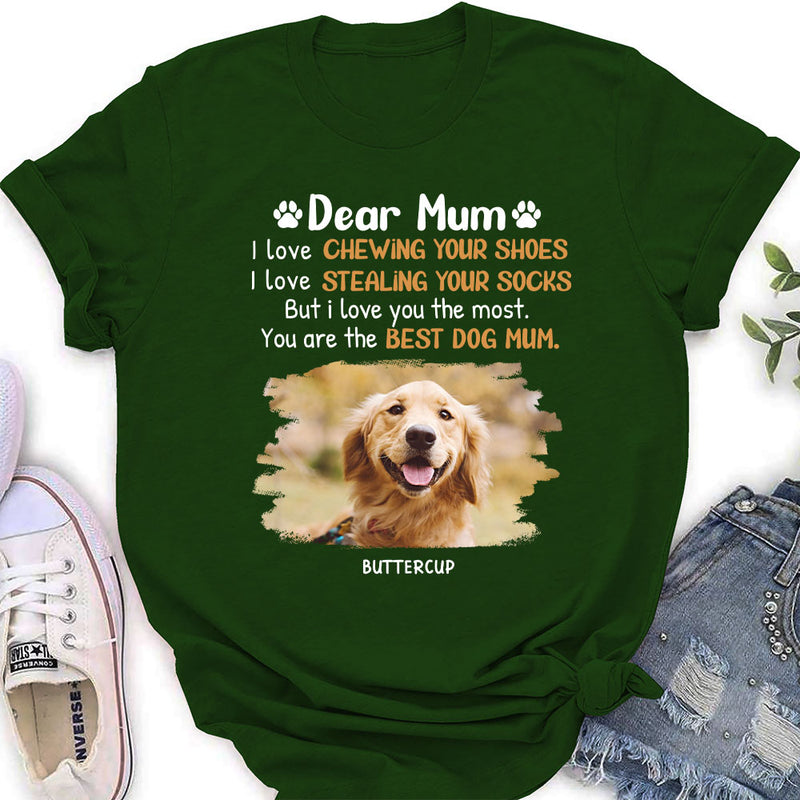 Love You The Most Dad - Personalized Custom Women&