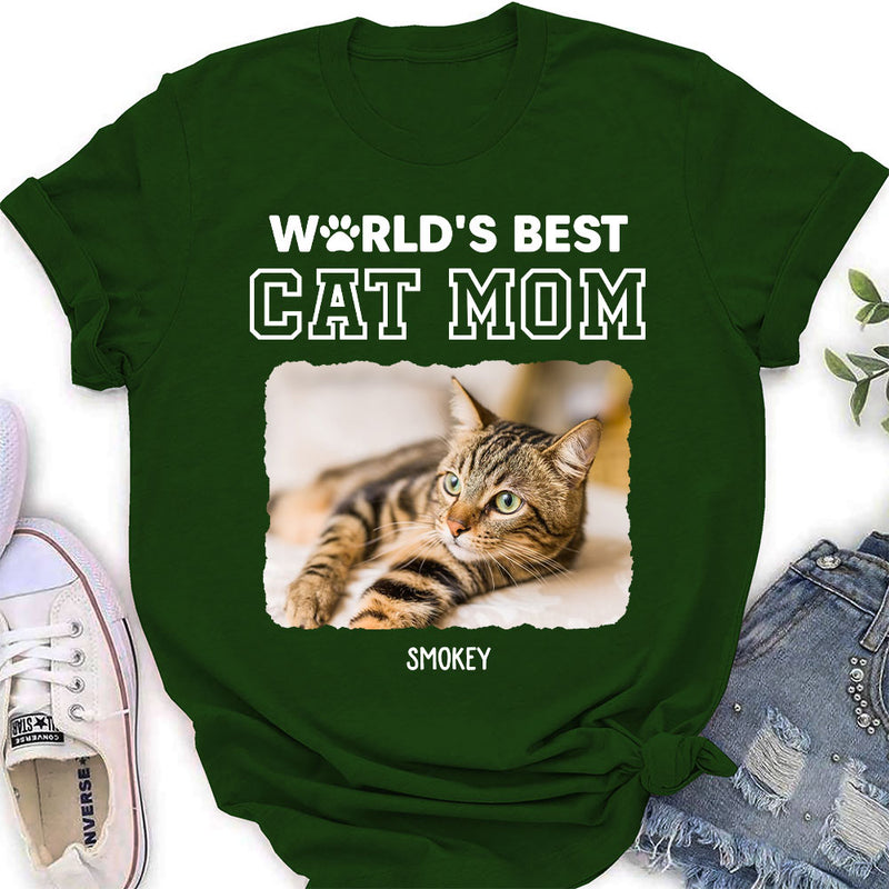 Best Mom Of Cat - Personalized Custom Women&