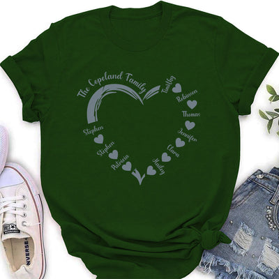 Heart Around You - Personalized Custom Women's T-shirt