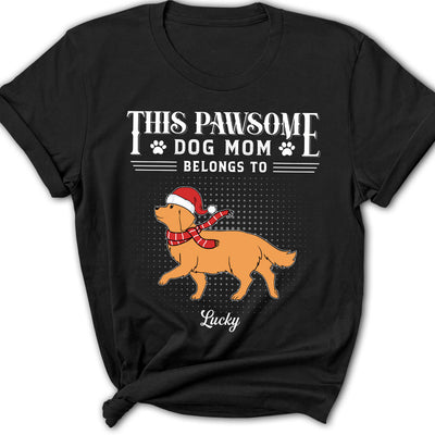 Pawsome Dog Dad - Personalized Custom Women's T-shirt