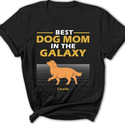 Best Dad Galaxy - Personalized Custom Women's T-shirt