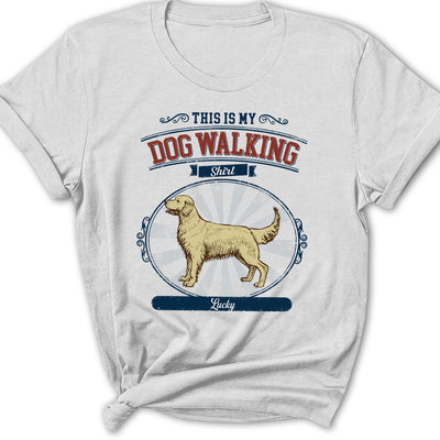 My Vintage Dog Walking - Personalized Custom Women's T-shirt