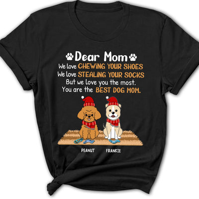 Love You The Most Dad - Personalized Custom Women's T-shirt