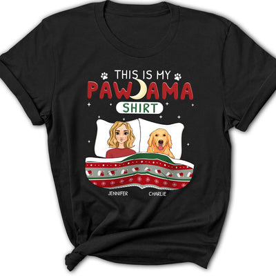 Pawfect Pawjama For Holiday - Personalized Custom Women's T-shirt