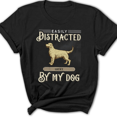 Distracted By Vintage Dog - Personalized Custom Women's T-shirt