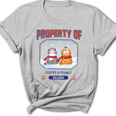 Pet Property Of - Personalized Custom Women's T-shirt