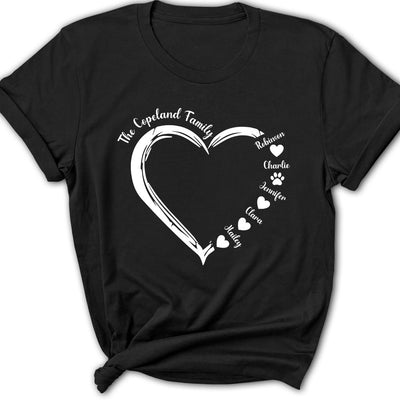 Heart Around You - Personalized Custom Women's T-shirt