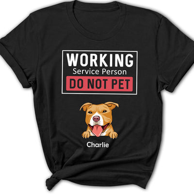 Dogs Working Service Human - Personalized Custom Women's T-shirt