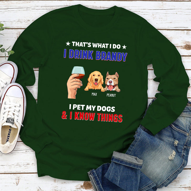 Pet And Drink - Personalized Custom Long Sleeve T-shirt