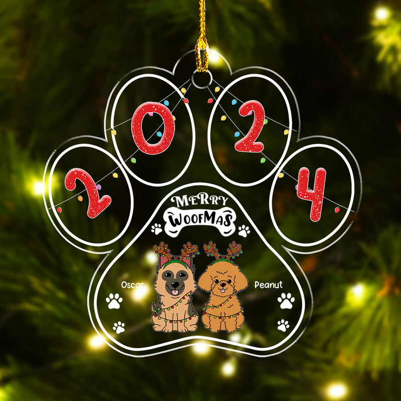 Merry Woofmas - Personalized Custom Acrylic Ornament